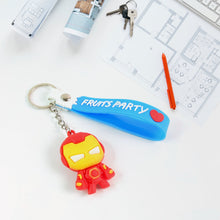 Cute Cartoon Silicone 3D Key Chain with Metal Hook & Strap (Pack of 1)