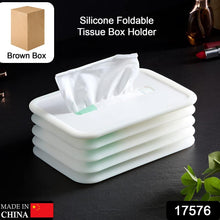 Simple Silicone Tissue Holder – Cube/Cylinder Tissue Box for Bathroom, Office, Car & Bedroom